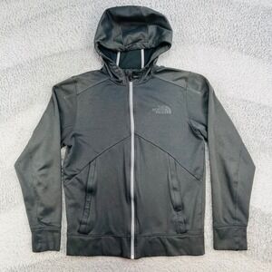 The North Face Men's Canyonlands Full Zip Hoodie Small Black Grey Fleece‎ F15